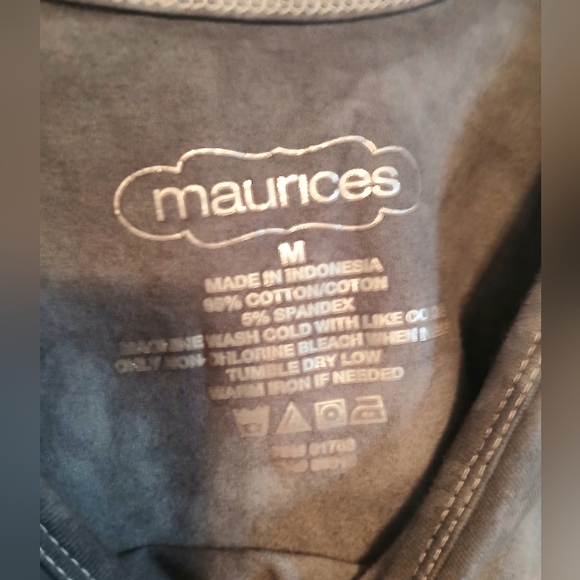 Maurices Grey Tank Top Tie Dye leopard print Comfy casual Day wear - Picture 3 of 4